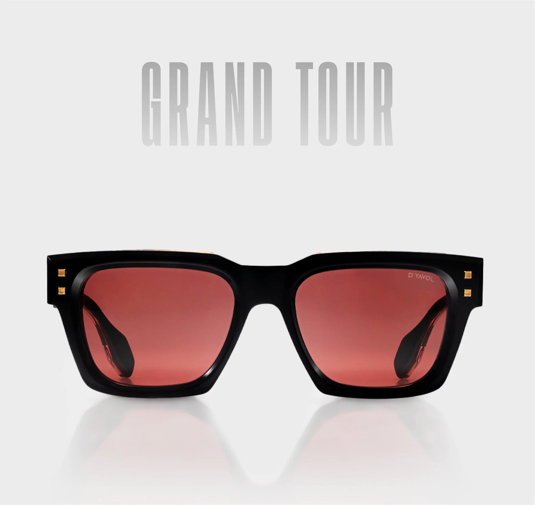 GRAND TOUR : Black + Gold / Dark Red