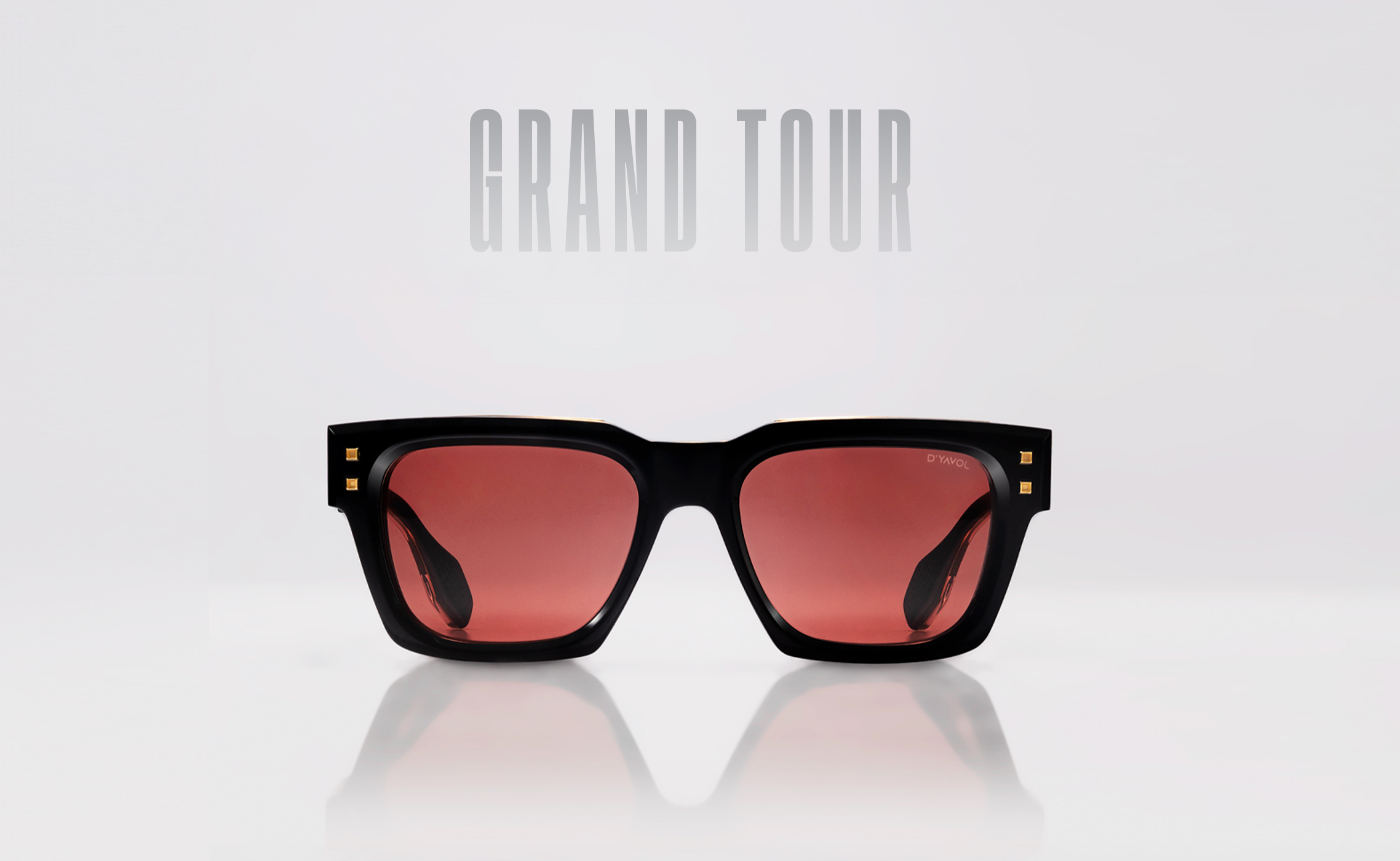 GRAND TOUR : Black + Gold / Dark Red